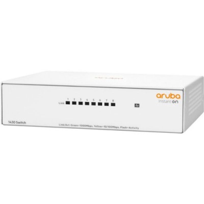 ARUBA Switch R8R45A 1430 de 8 puertos RJ45 Gigabit Ethernet. TL1 