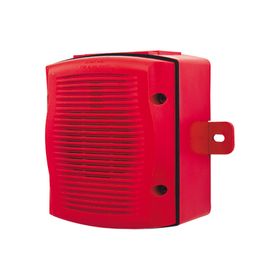 bocina para exterior montaje en pared color rojo
