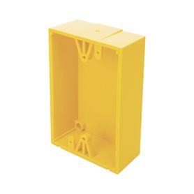 caja trasera de montaje color amarillo para estaciones de parada stopper139259