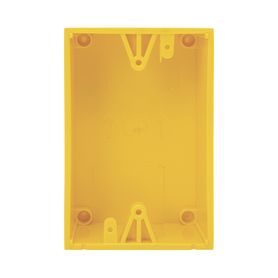 caja trasera de montaje color amarillo para estaciones de parada stopper139259