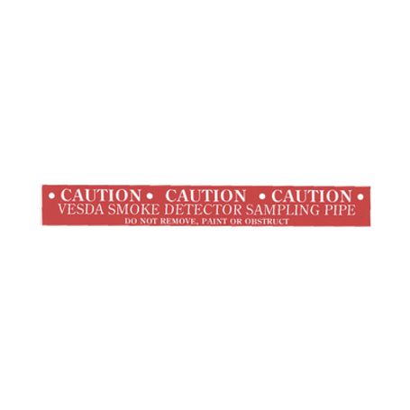 etiqueta para tuberia vesda  para detectores de humo por aspiración vesda  rollo con 35 piezas167293