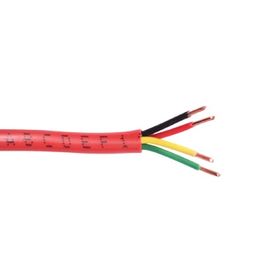 bobina de alambre de 305 metros  4 x 22 awg color rojo tipo fpl cl2  para aplicaciones en sistemas de detección de incendio y s