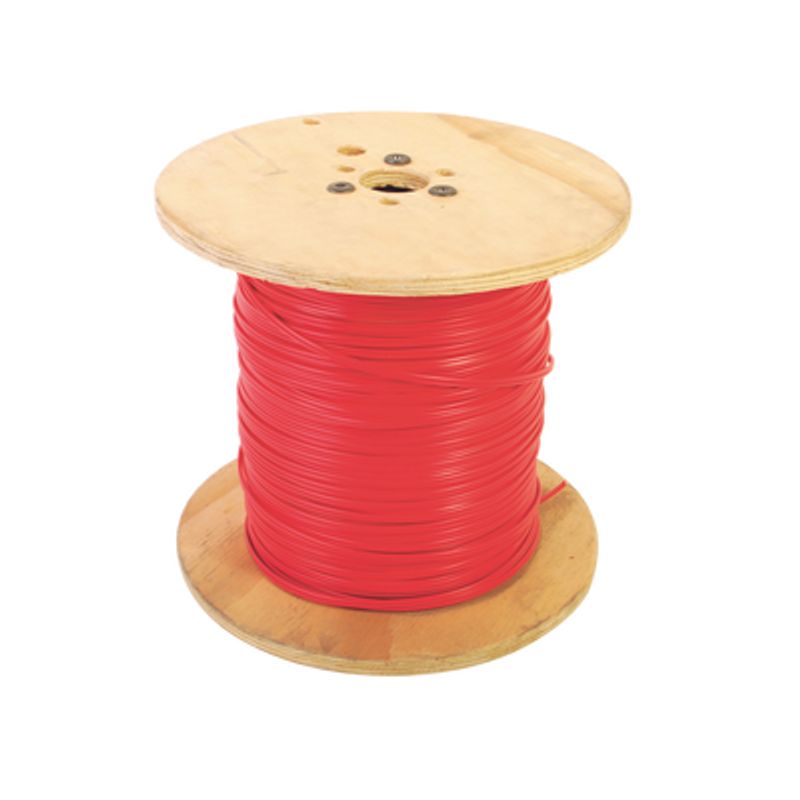 Bobina De Alambre De 305 Metros 2 X 14 Awg Tipo Fplrcl2r Color Rojo Para Aplicaciones En Sistemas De Detección De Incendio Y Sis