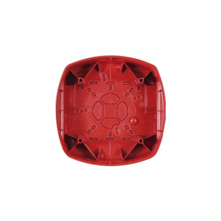  Caja De Montaje Para Bocina/estrobo Hochiki Color Rojo
