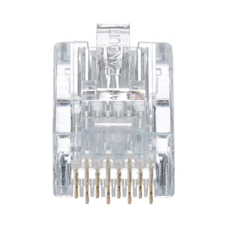 plug rj45 cat5e para cable utp de calibres 2426 awg chapado en oro de 50 micras paquete de 50 piezas88027