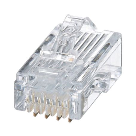 Plug Rj45 Cat5e Para Cable Utp De Calibres 2426 Awg Chapado En Oro De 50 Micras Paquete De 50 Piezas