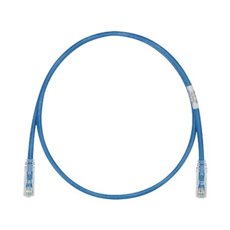 cable de parcheo tx6 utp cat6 24 awg cm color azul 7ft