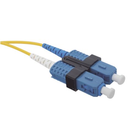 Jumper De Fibra Óptica Monomodo (os2) Xglo Lc/upcsc/upc Duplex Ofnr Color Amarillo 5 Metros