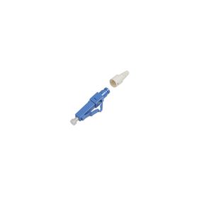 conector de fibra óptica prepulido lightbow lcupc simplex monomodo os1os2 reterminable color azul