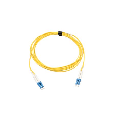 Jumper De Fibra Óptica Monomodo (os2) Xglo Riser Lc/upclc/upc Duplex Ofnr Color Amarillo 3 Metros