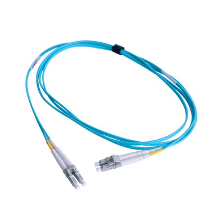 jumper de fibra óptica multimodo 50125 om3 xglo lclc duplex ofnr color aqua 1 metro135791