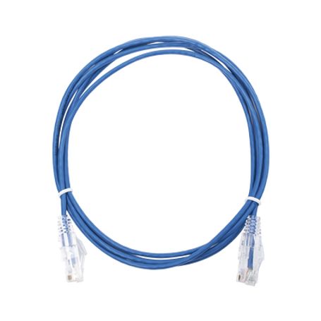 cable de parcheo slim utp cat6  2 m azul diámetro reducido 28 awg171098