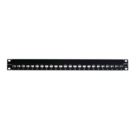 patch panel zmax de 24 puertos blindado precargado con jacks categoria 6a plano 1ur135718