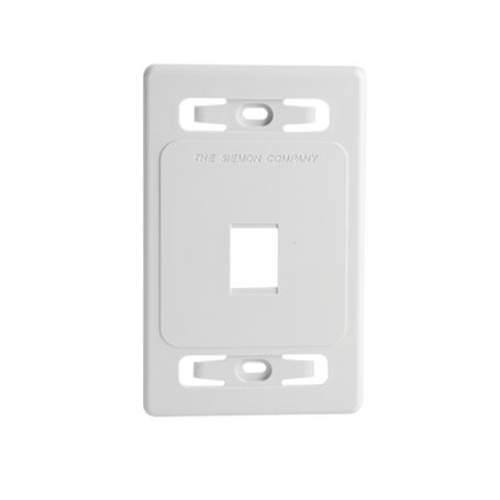 placa de pared modular max de 1 salida color blanco version bulk sin empaque individual