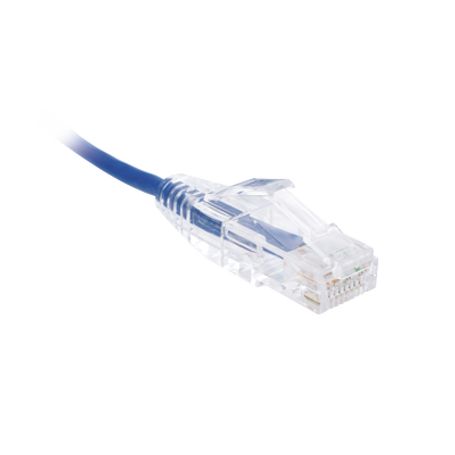 Cable De Parcheo Slim Utp Cat6  3 M Azul Diámetro Reducido (28 Awg)