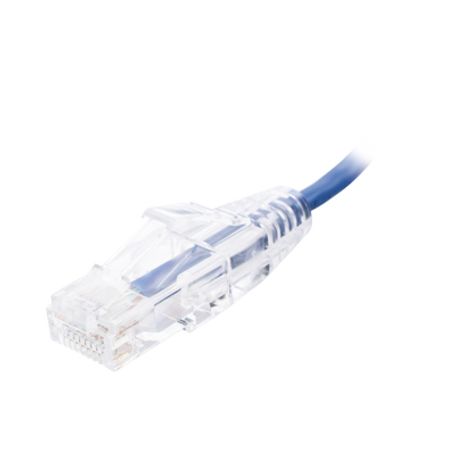 Cable De Parcheo Slim Utp Cat6  30 Cm Azul Diámetro Reducido (28 Awg)