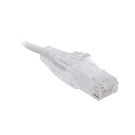 Cable De Parcheo Slim Utp Cat6  1 Metro Blanco Diámetro Reducido (28 Awg)