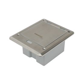 caja de piso con contacto eléctrico duplex resistente al agua ip66 con tapa cerrada 110005320187019