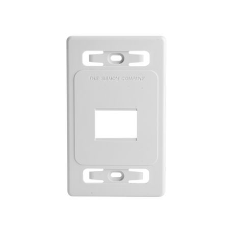 placa de pared modular max de 2 salidas color blanco version bulk sin empaque individual