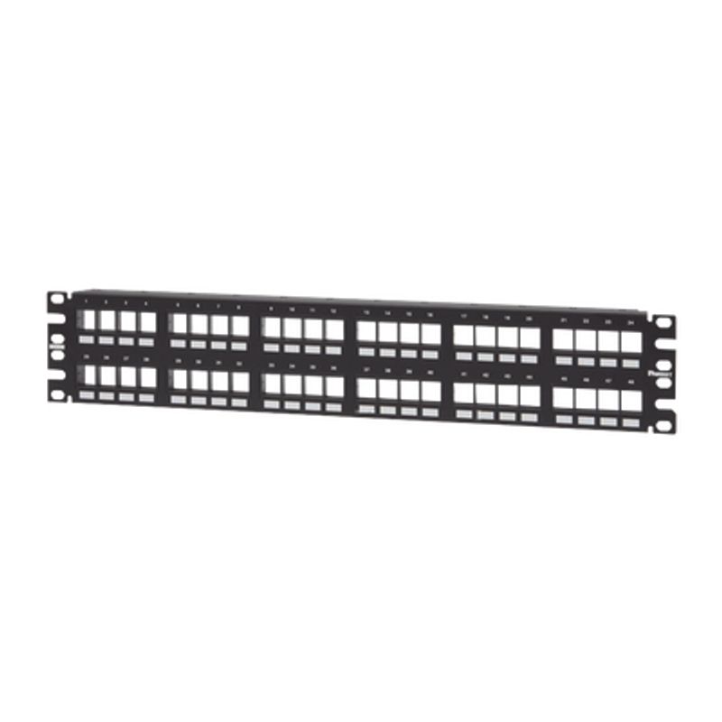Panel De Parcheo Modular Keystone (sin Conectores) Numerado Y Espacio Para Etiquetas De 48 Puertos 2ur