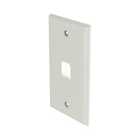 placa de pared vertical clásica salida para 1 puerto minicom color blanco mate178211