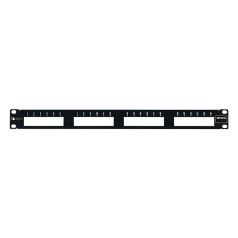 Patch Panel Max Modular (vacio) De 24 Puertos Plano 1ur 