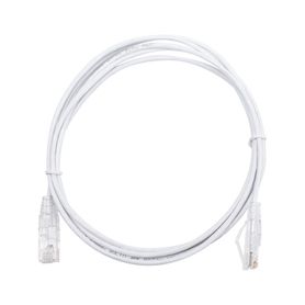 cable de parcheo slim utp cat6  2 m blanco diámetro reducido 28 awg171103