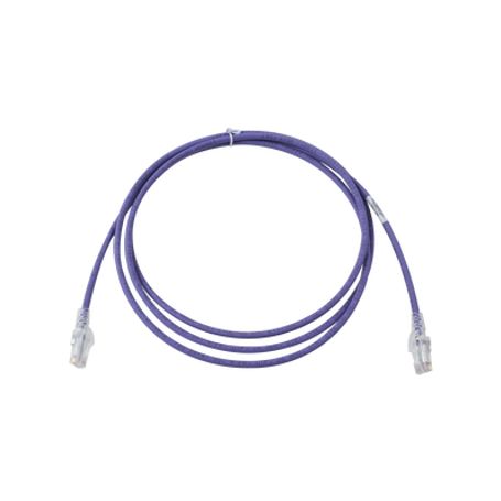 patch cord mc6 modular cat6 utp cmls0h 7ft color violeta versión bulk sin empaque individual