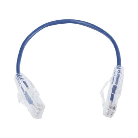 cable de parcheo slim utp cat6  20 cm azul diámetro reducido 28 awg177490