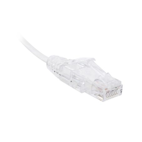 Cable De Parcheo Slim Utp Cat6  30 Cm Blanco Diámetro Reducido (28 Awg)