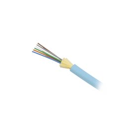 cable de fibra óptica de 6 hilos interior tight buffer no conductiva dieléctrica plenum multimodo om3 50125 optimizada 1 metro