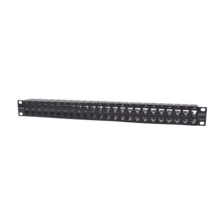 patch panel utp zmax de 48 puertos precargado con jacks categoria 6 plano 1ur89582