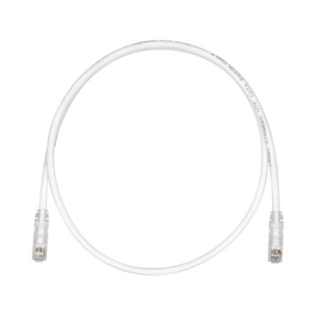 cable de parcheo tx6 utp cat6 24 awg cm color blanco mate 3ft