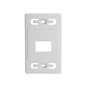placa de pared modular max de 2 salidas color blanco