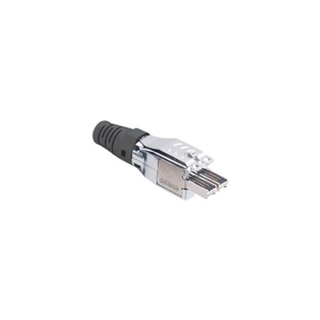 Plug Tera De 4 Pares Compatible Con Cable Solido De 0.64 0.55mm (22 23 Awg) S/ftp Y F/ftp Color Negro Plug Tera De 4 Pares Compatible Con Cable Solido De 0.64 0.55mm (22 23 Awg) S/ftp Y F/ftp Color Negro