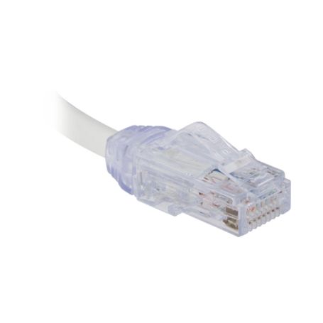 Cable De Parcheo Utp Cat6a Diámetro Reducido (28 Awg) Cm/lszh Color Blanco Mate 8in (20.3cm)