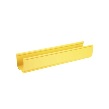 Canaleta Fiberrunner™ 4x4 De Pvc Rigido Color Amarillo 1.8 M De Largo