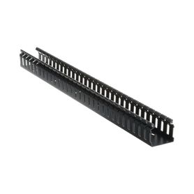 canaleta ranurada de pvc sin tapa tipo h tapa abisagrada 551 mm de ancho 503 mm de alto y 18288 mm de largo color negro189057