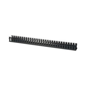 canaleta ranurada de pvc sin tapa tipo h tapa abisagrada 551 mm de ancho 503 mm de alto y 18288 mm de largo color negro189057