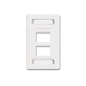 placa de pared modular max de 4 salidas color blanco