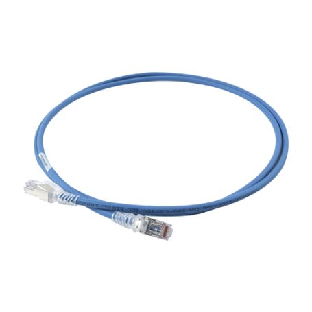 patch cord skinny cat6a blindado sftp 5ft diámetro reducido 28 awg color azul158059