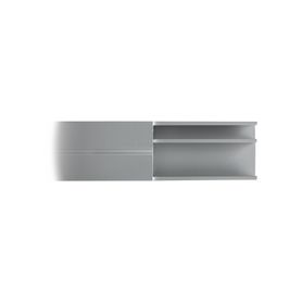 canaleta de aluminio linea x color blanco 53 x 1466 mm tramo de 2 metros