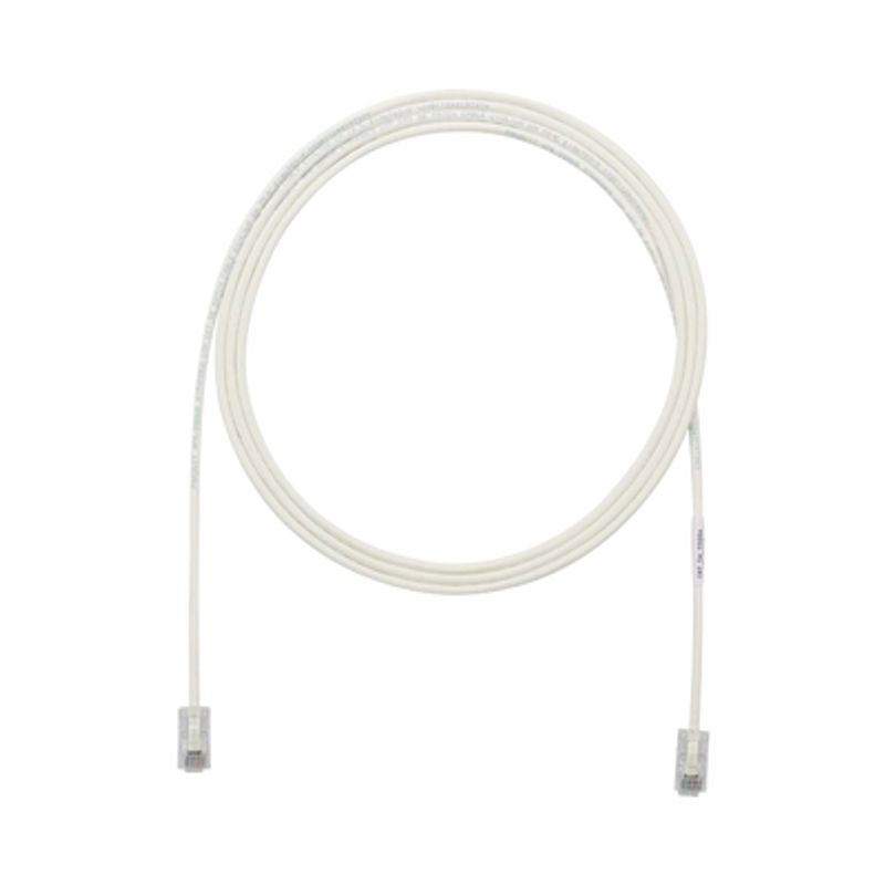 Cable De Parcheo Utp Cat6a Cm/lszh Diámetro Reducido (28awg) Color Blanco Mate 3ft