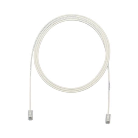 cable de parcheo utp cat6a cmlszh diámetro reducido 28awg color blanco mate 3ft