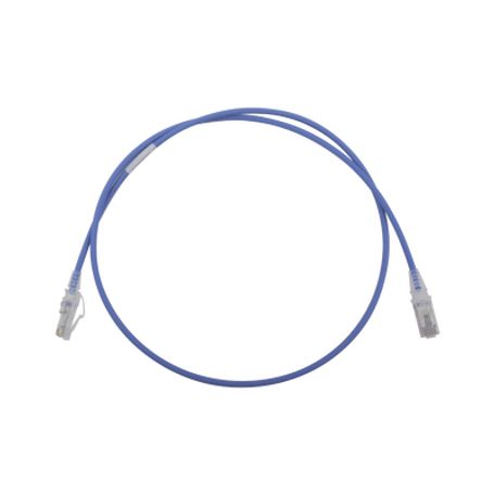 patch cord mc6 modular cat6 utp cmls0h 3ft color azul diámetro reducido 28awg89868