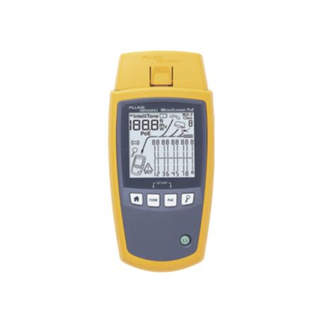 verificador de red microscanner poe para comprobación de redes de voz datos video y poe 8023af at bt y upoe con pantalla lcd re