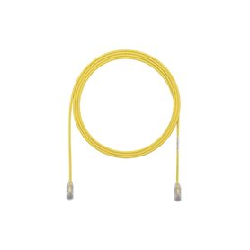 cable de parcheo tx6 utp cat6 diámetro reducido 28awg color amarillo 3ft 