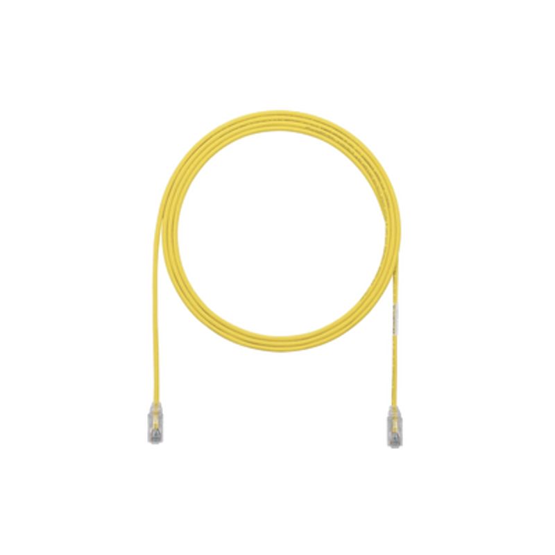 Cable De Parcheo Tx6 Utp Cat6 Diámetro Reducido (28awg) Color Amarillo 3ft 