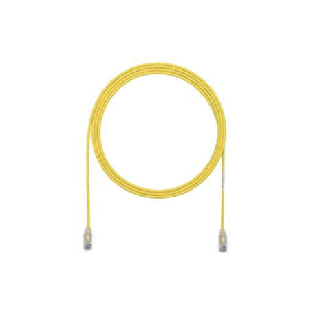 cable de parcheo tx6 utp cat6 diámetro reducido 28awg color amarillo 3ft 