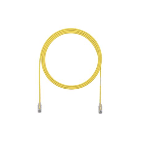 Cable De Parcheo Tx6 Utp Cat6 Diámetro Reducido (28awg) Color Amarillo 3ft 